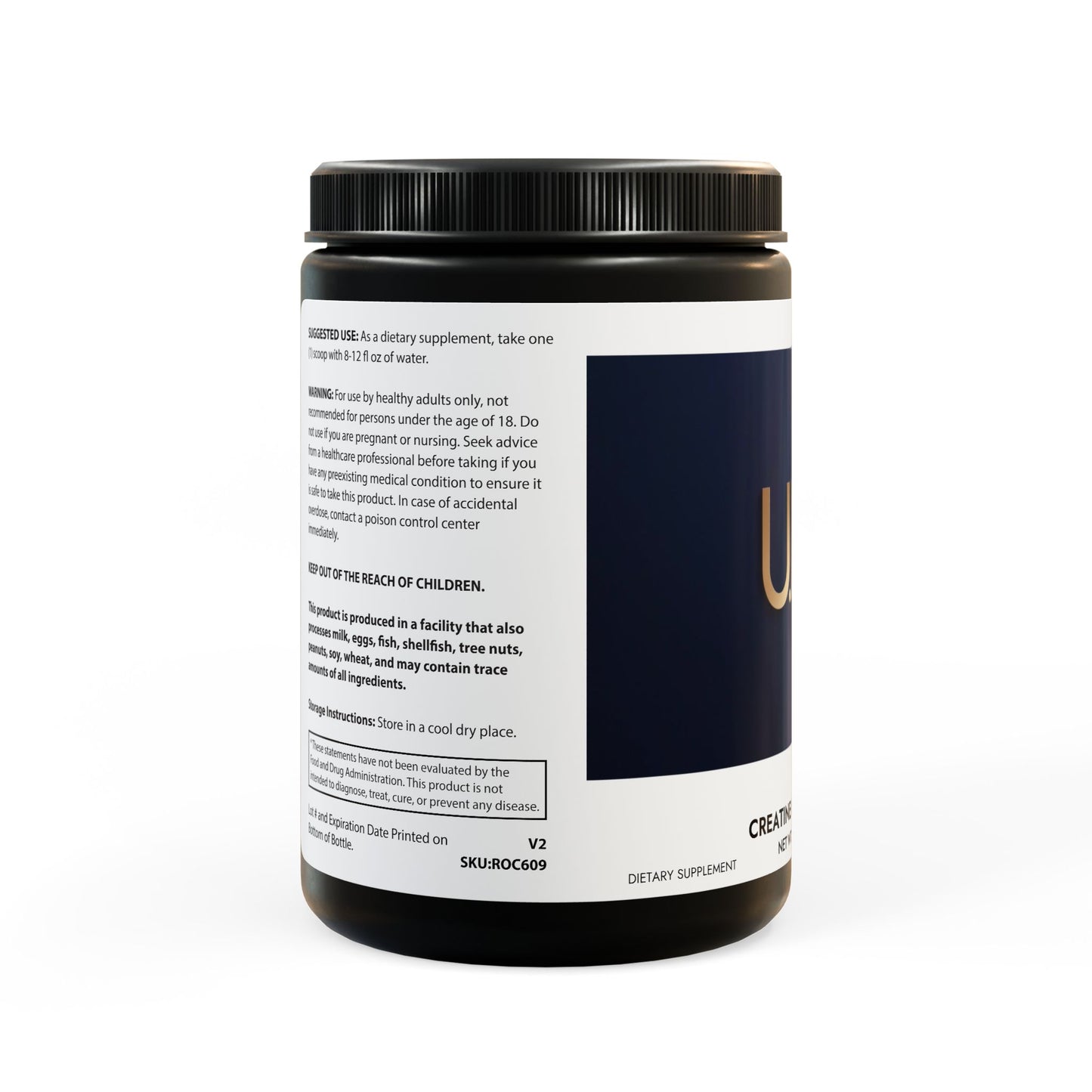 U.ME Creatine Monohydrate Supplement (300g, 10.58oz)