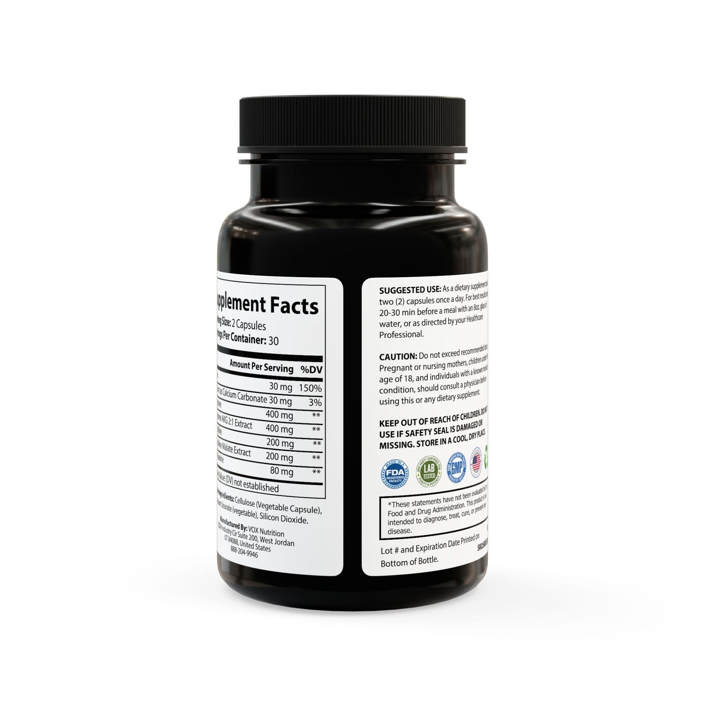 U.ME L-Arginine Supplement (60 Capsules)