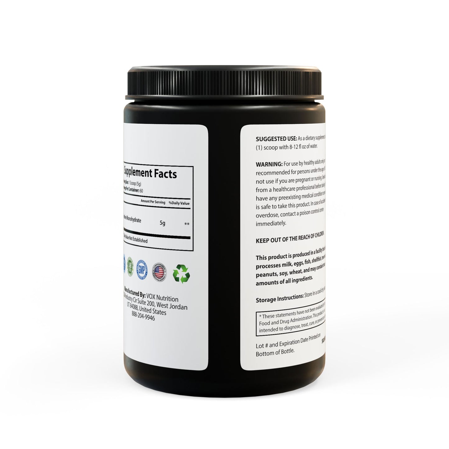 U.ME Creatine Monohydrate Supplement (300g, 10.58oz)