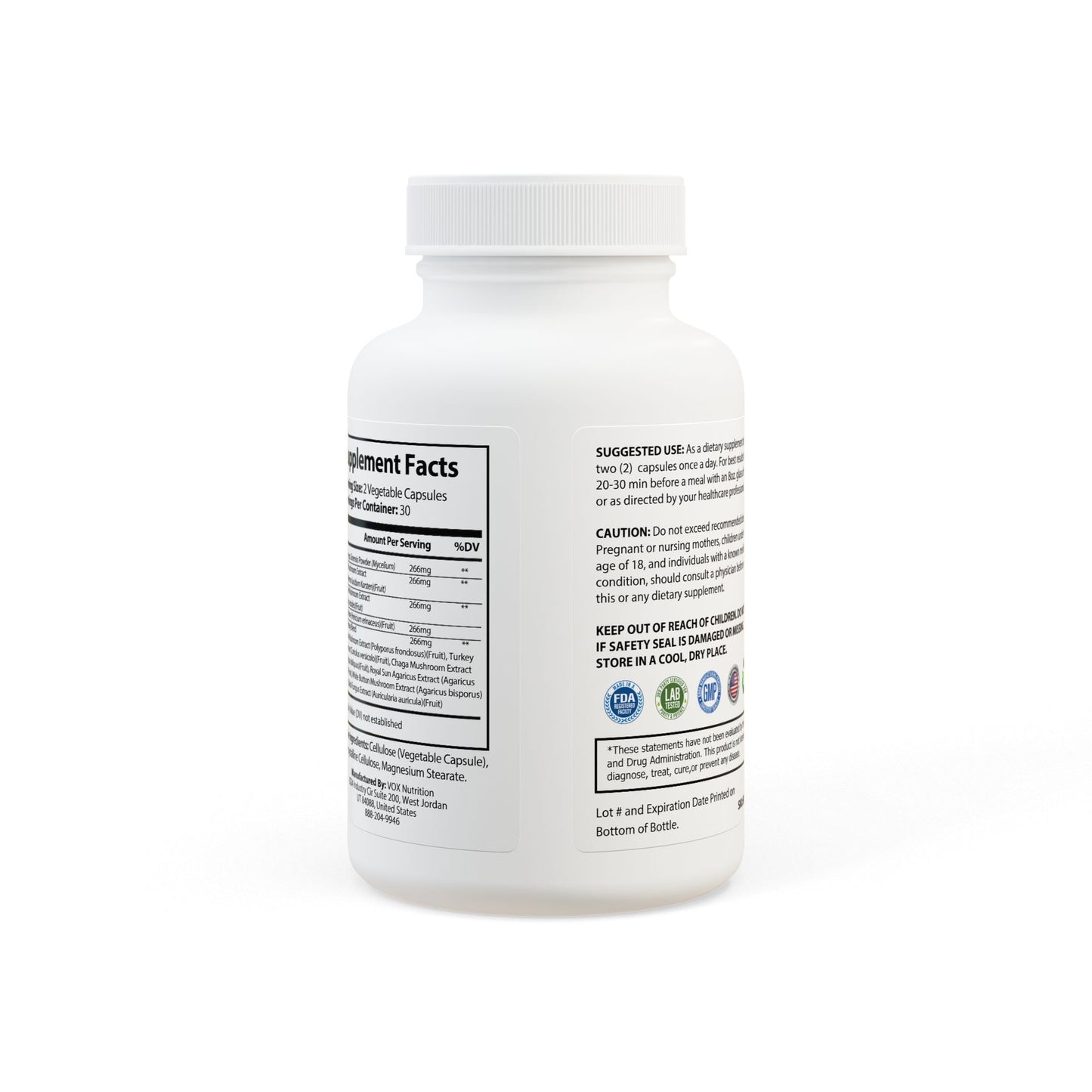 U.ME Mushroom Blend Supplement (60 Capsules)