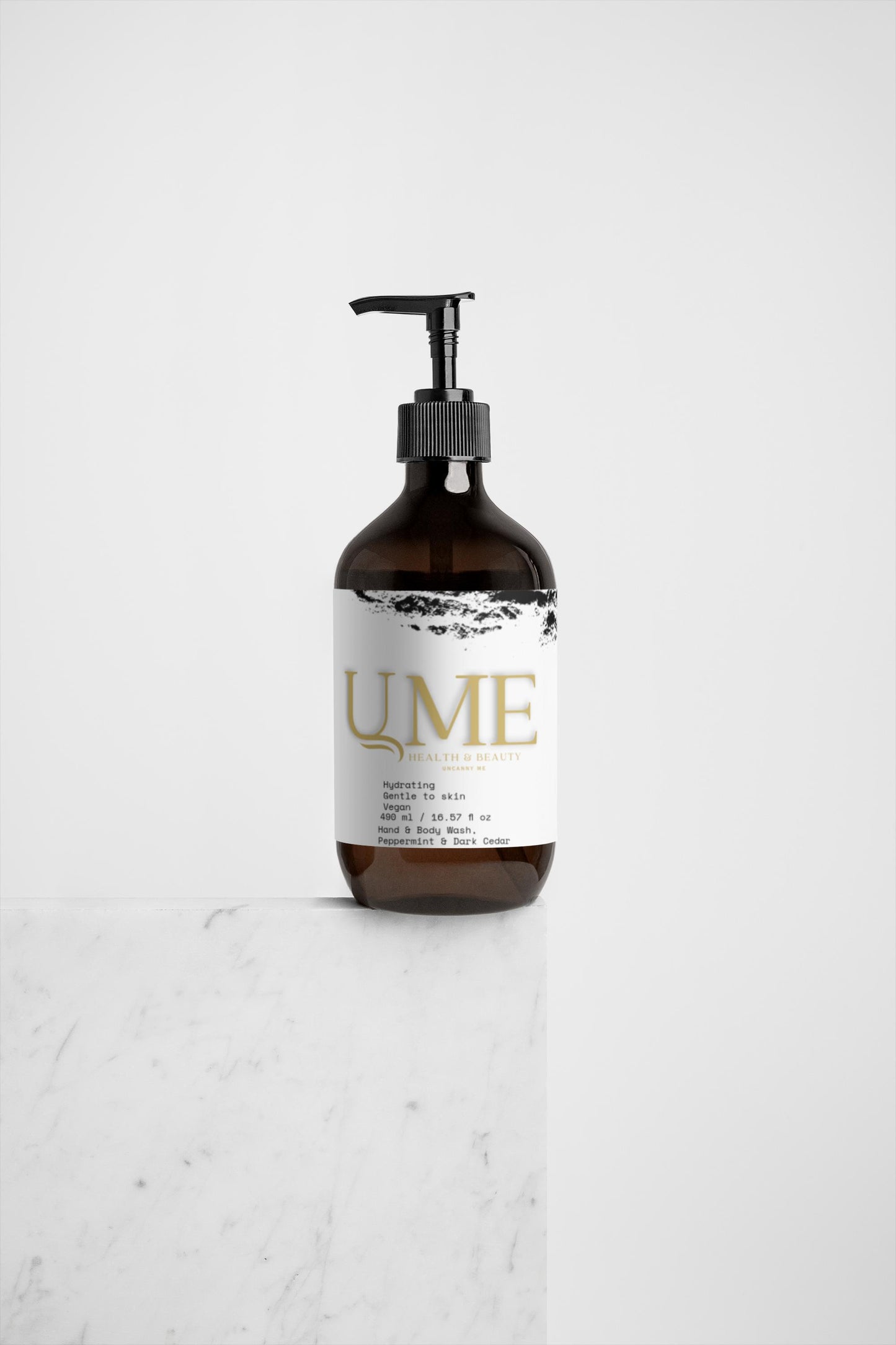U.ME Hand & Body Wash, Peppermint & Dark Cedar