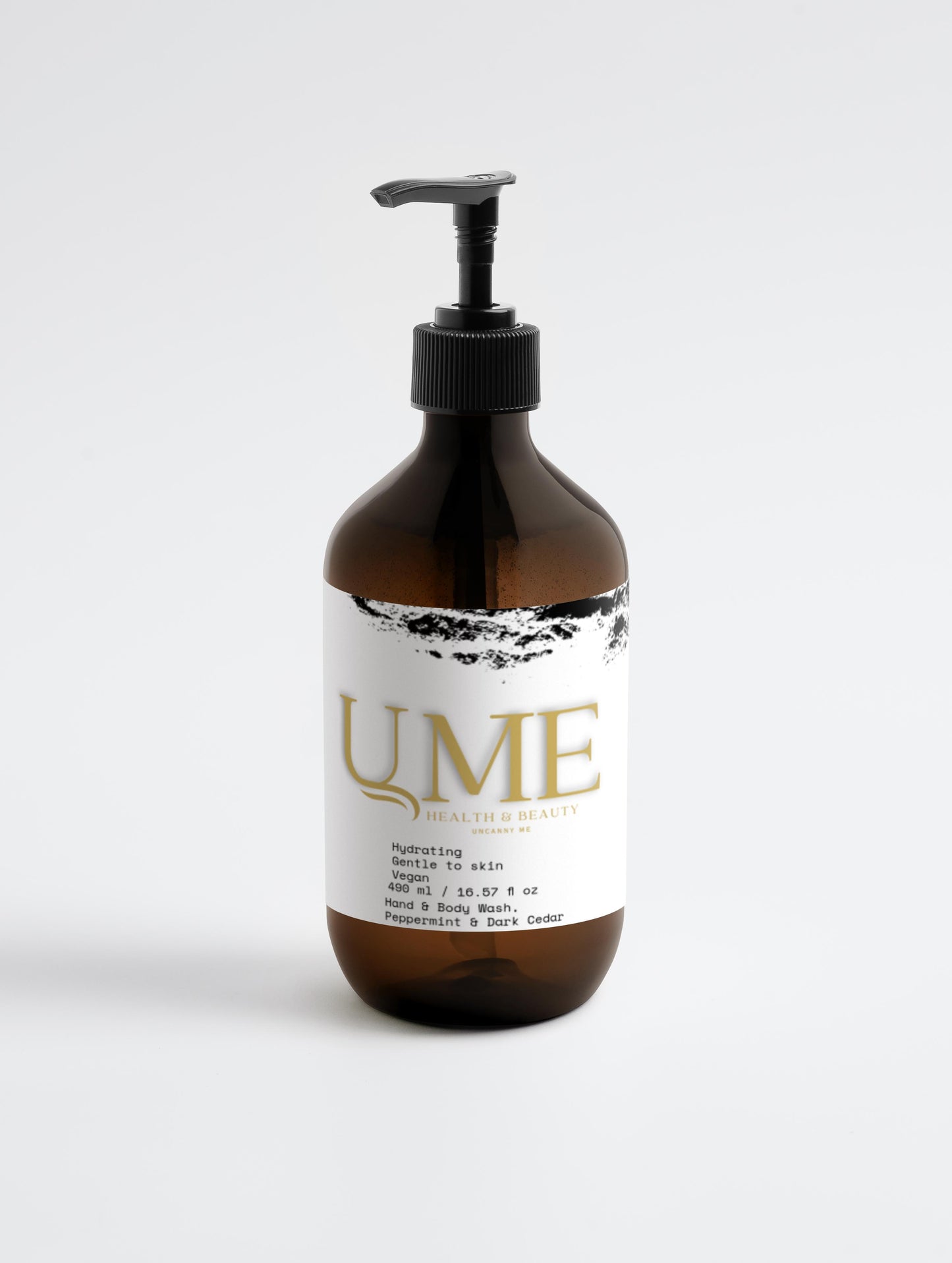 U.ME Hand & Body Wash, Peppermint & Dark Cedar