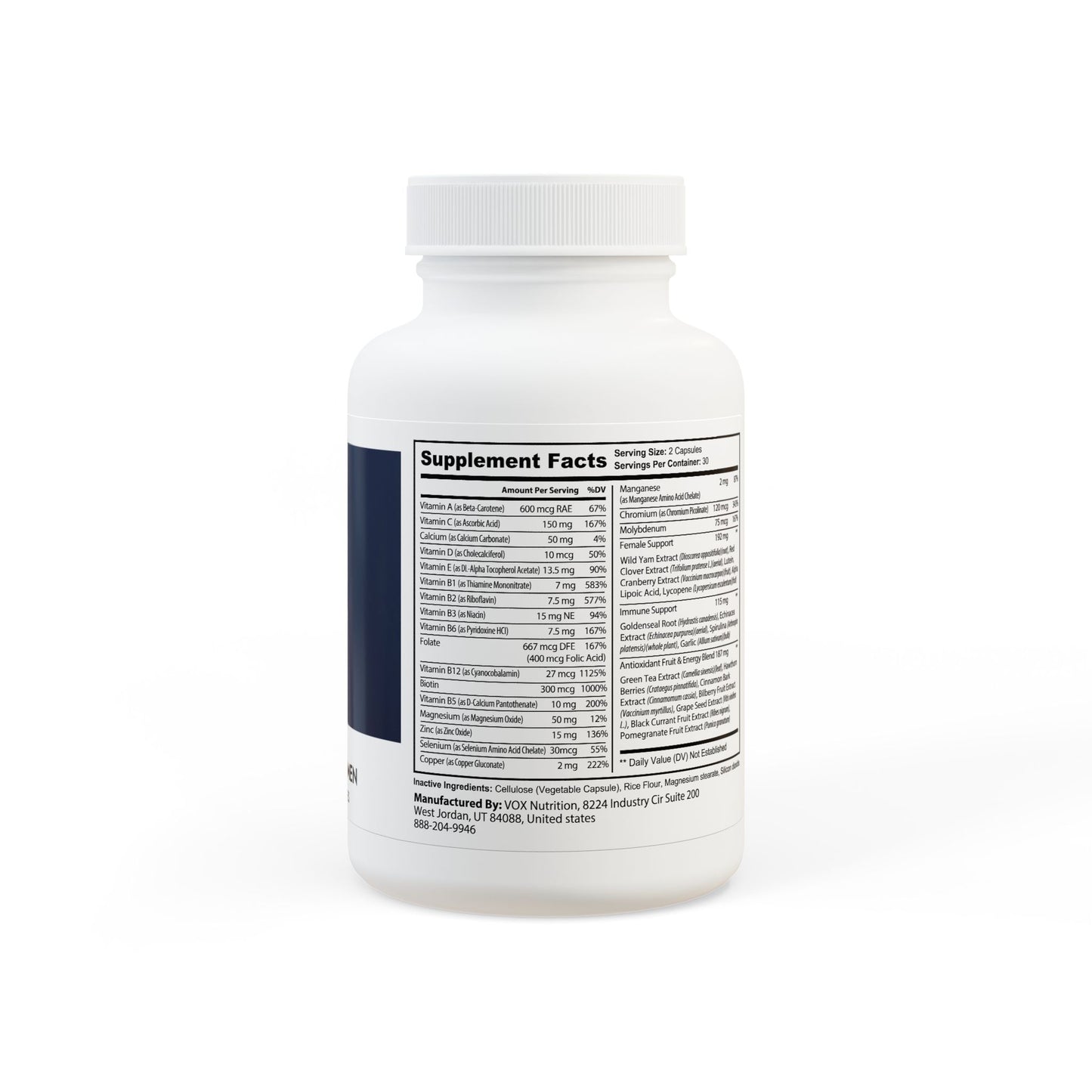 U.ME Multivitamin for Women Supplement (60 Capsules)