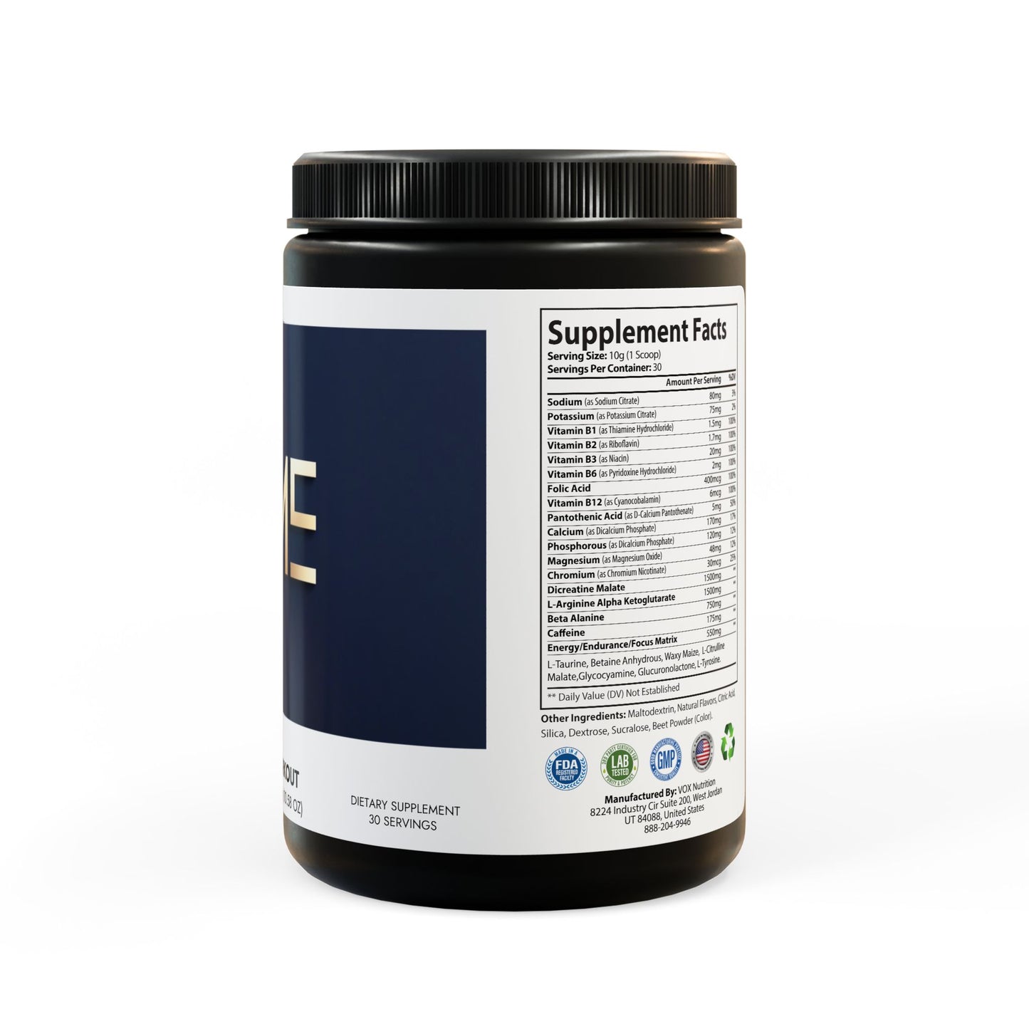 U.ME Pre-Workout Supplement, Watermelon (300g, 10.58oz)