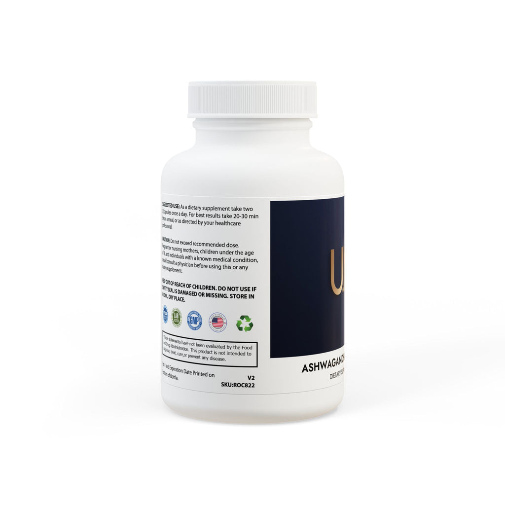 U.ME Ashwagandha & Black Pepper | Stress Relief & Focus (60 Capsules)