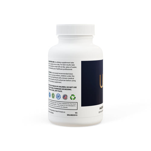 U.ME Mushroom Blend Supplement | Focus, Energy & Immunity (60 Capsules)