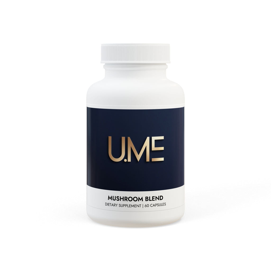 U.ME Mushroom Blend Supplement | Focus, Energy & Immunity (60 Capsules)