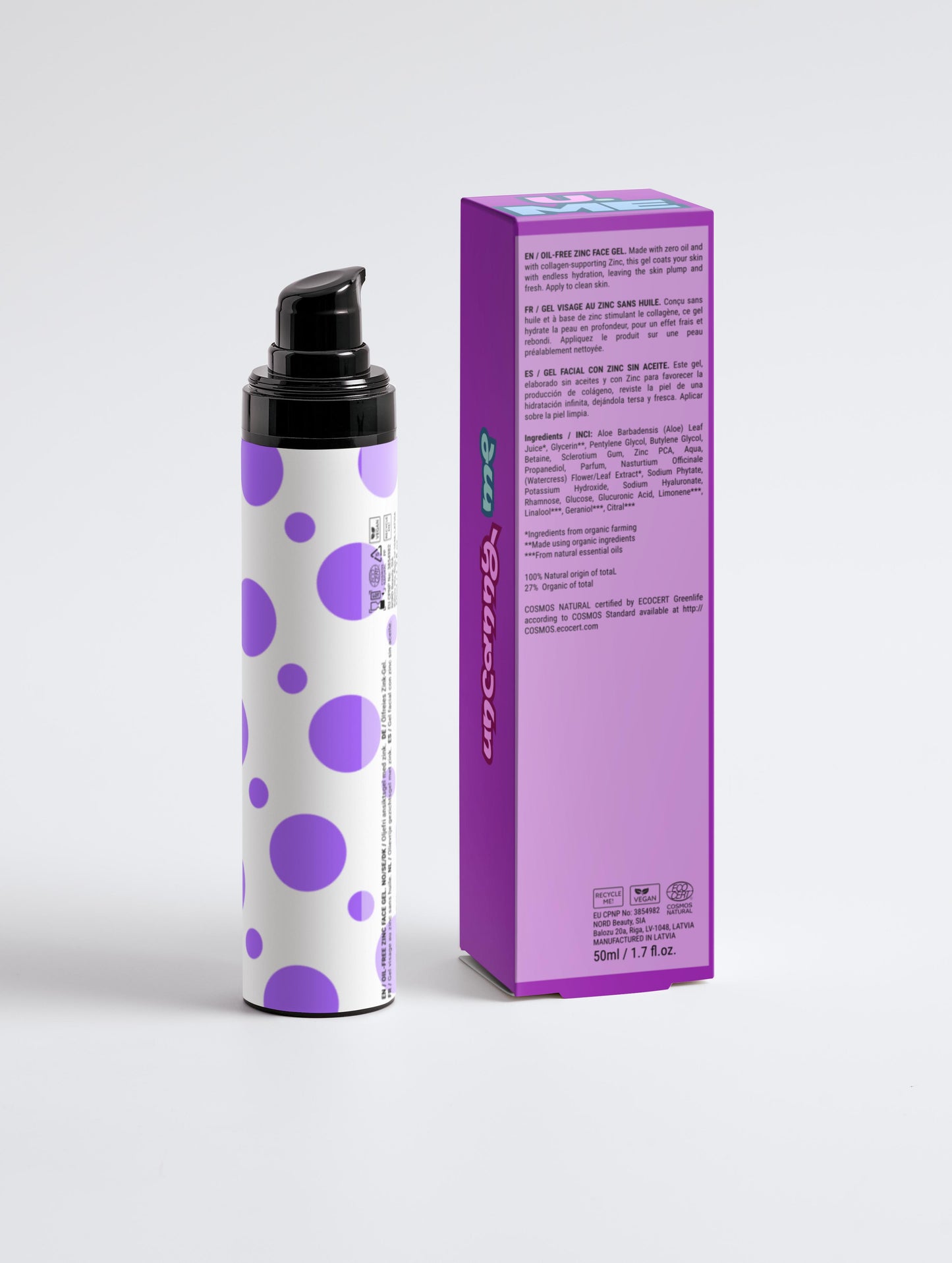 Oil-Free Zinc Face Gel for Men