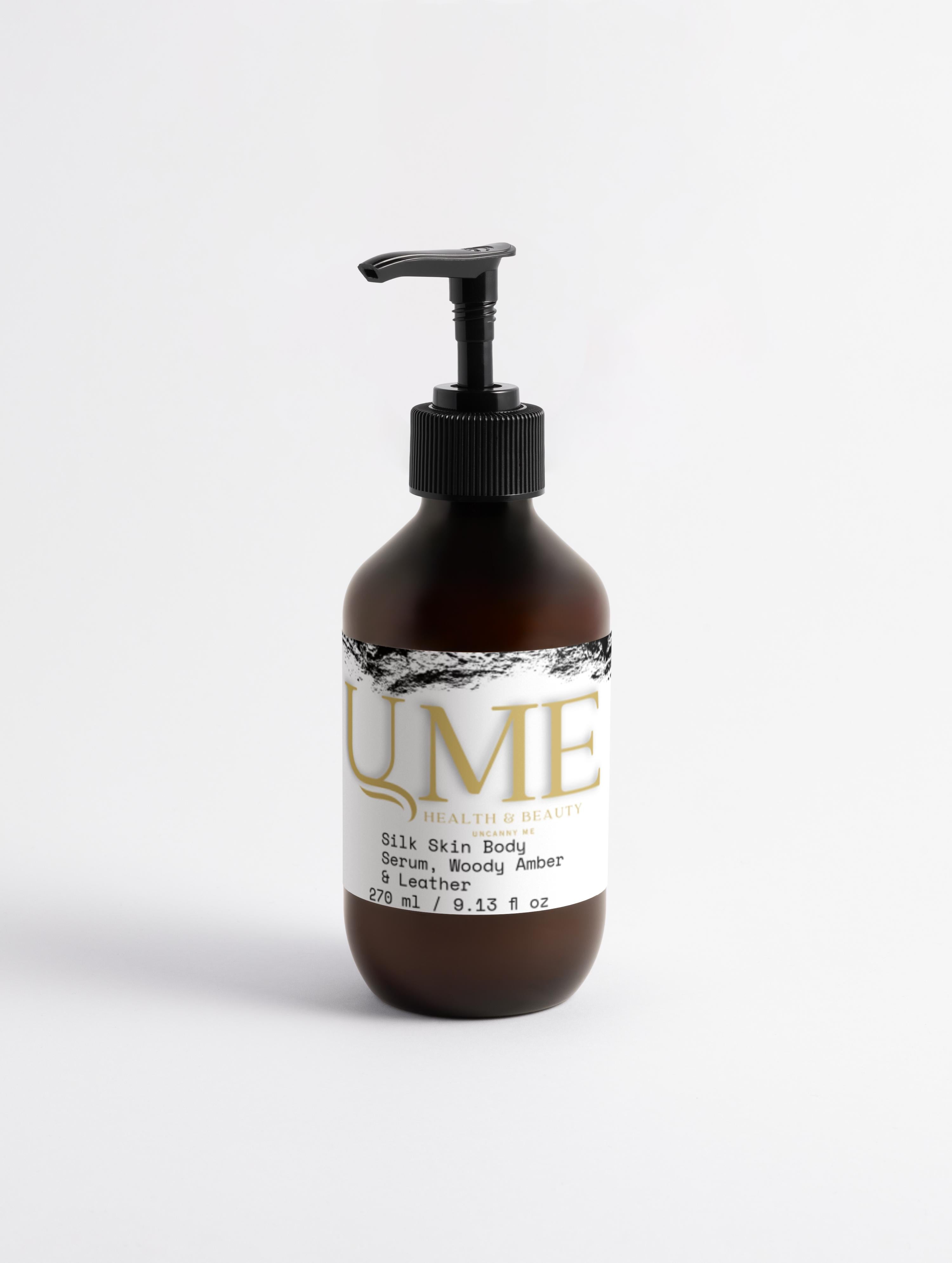UME Silk Skin Body Serum, Woody Amber & Leather