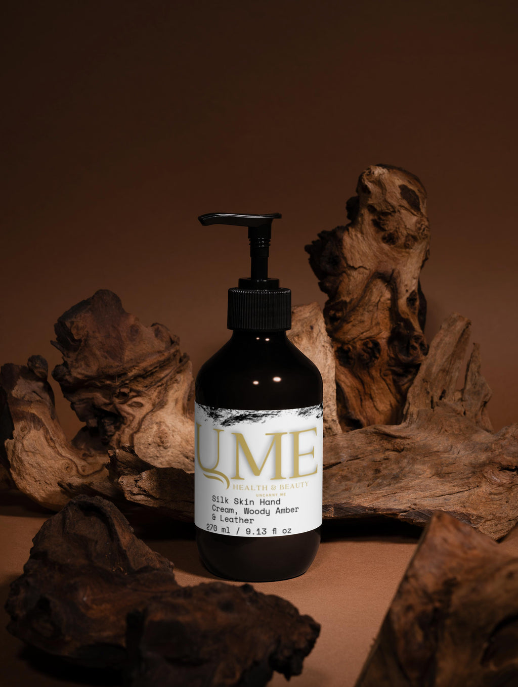 UME Silk Skin Hand Cream, Woody Amber & Leather