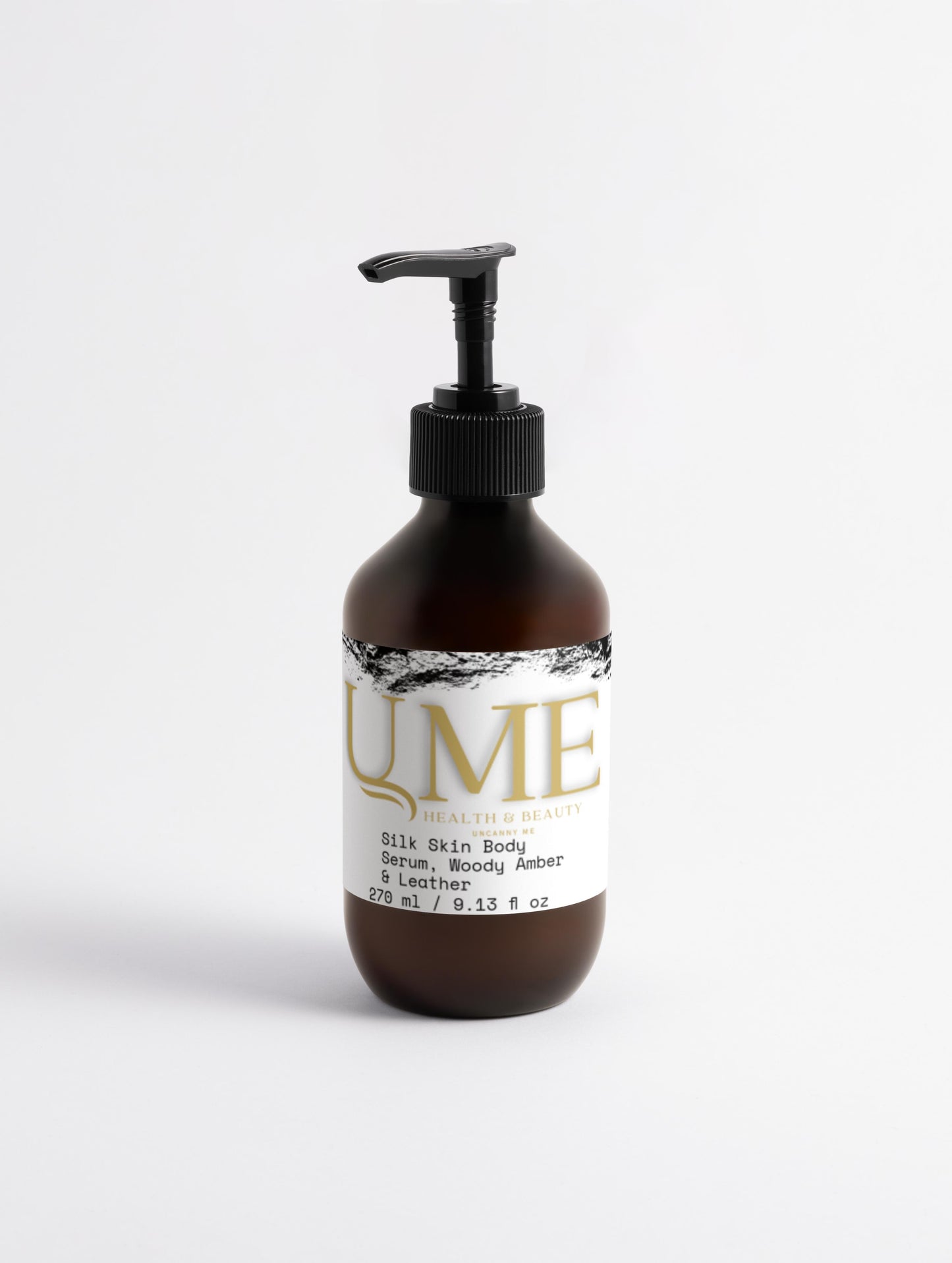 U.ME Silk Skin Body Serum, Woody Amber & Leather